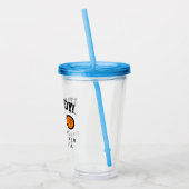 Baby shower acrylwrijvingsglas voor peuters basket acryl drinkbeker (Links)