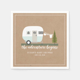 Baby shower Adventure  Trailer Camper Boy Servet