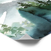 Baby shower Adventure Wilderness Affiche de bienve (Coin)