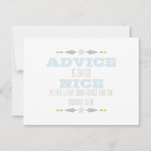 BABY SHOWER ADVICE-KAART ADVIESKAART