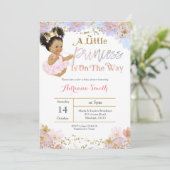 Baby shower africain-américain invitation (Debout devant)