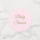 Baby shower afro-américain de bébé fille Confetti (Petit recto)