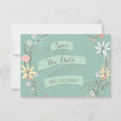 baby shower - afwerking - afdruk - spaar de datum  kaart (Voorkant)