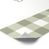 Baby shower agricole Affiche de bienvenue (Coin)