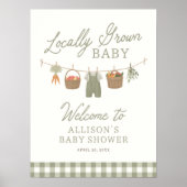 Baby shower agricole Affiche de bienvenue (Devant)