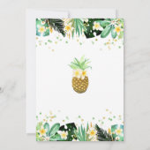 Baby shower Aloha Invitation Baby shower tropical (Dos)