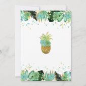 Baby shower Aloha Invitation Baby shower tropical (Dos)