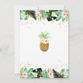 Baby shower Aloha Invitation Baby shower tropical (Dos)