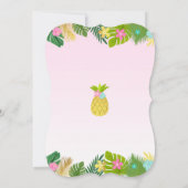 Baby shower Aloha Invitation Baby shower tropical (Dos)