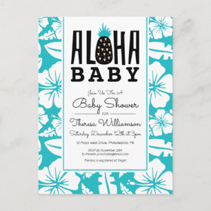 BABY SHOWER   Aloha Welcome Baby Briefkaart