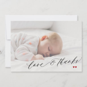 Baby shower amour et merci script simple photo
