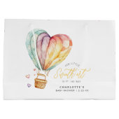 Baby shower amoureux Grand sac cadeau (Dos)