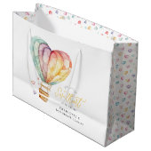 Baby shower amoureux Grand sac cadeau (Devant Angle)