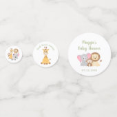Baby shower Animal Safari Confetti (Derrière)