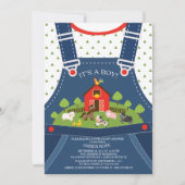 Baby shower Animaux de ferme Invitation (Devant)