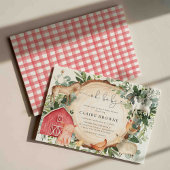 Baby shower Animaux de ferme Invitation