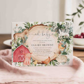 Baby shower Animaux de ferme Invitation