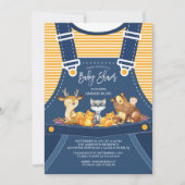 Baby shower Animaux de WOODLAND Invitation (Devant)