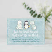 Baby shower Animaux D'Hiver Apportez Une Carte De  (Debout devant)
