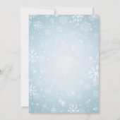 Baby shower Animaux d'hiver mignons Invitation (Dos)