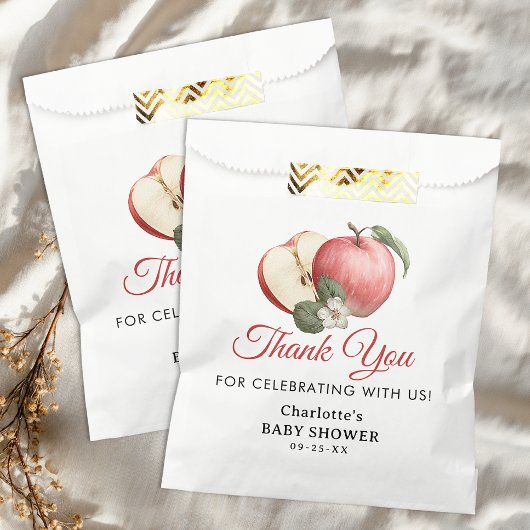 Baby shower Apple rustique Favoriser les sacs