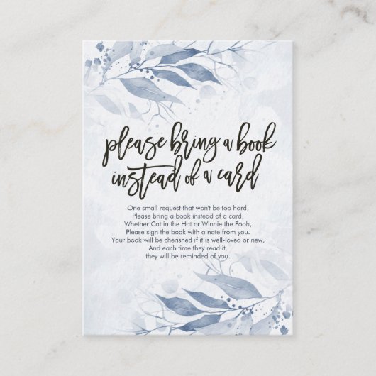 Baby shower Apportez un livre au lieu d'une carte (Devant)