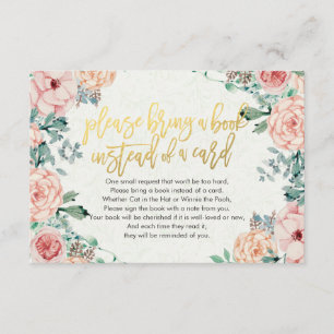 Baby shower Apportez un livre au lieu d'une carte