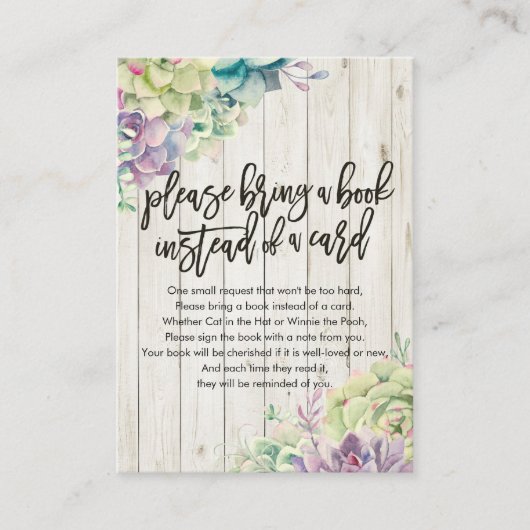 Baby shower Apportez un livre au lieu d'une carte (Devant)