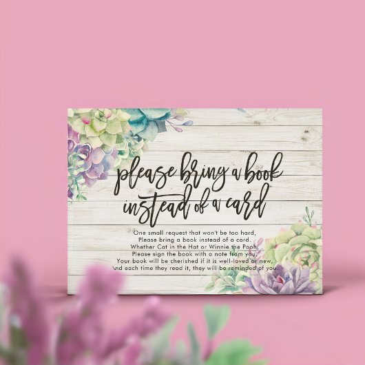 Baby shower Apportez un livre au lieu d'une carte