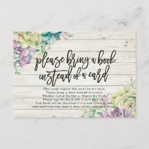Baby shower Apportez un livre au lieu d'une carte