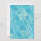 Baby shower Aqua Watercolor Invitation (Dos)