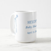 Baby shower arc bleu oh garçon mug (Devant gauche)