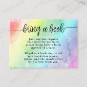 Baby shower arc-en-ciel Apportez une carte d'inser (Devant)