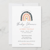 Baby shower Arc-en-ciel Boho Invitation neutre gen (Devant)