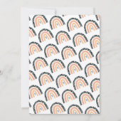 Baby shower Arc-en-ciel Boho Invitation neutre gen (Dos)