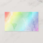 Baby shower arc-en-ciel - Carte d'insertion petite (Dos)