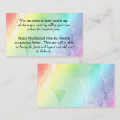 Baby shower arc-en-ciel - Carte d'insertion petite (Devant / Derrière)