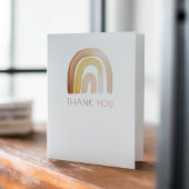 Baby shower Arc-En-Ciel Cute Boho Merci Note