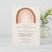 Baby shower arc-en-ciel rose par invitation par co (Debout devant)