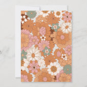 Baby shower arc-en-ciel super Invitation les année (Dos)