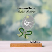 Baby shower Argent Jaune Rattle Vert (Neutre)