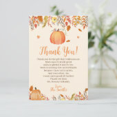 Baby shower Automne Merci Cartes (Debout devant)