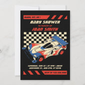 Baby shower automobile course Invitation (Devant)