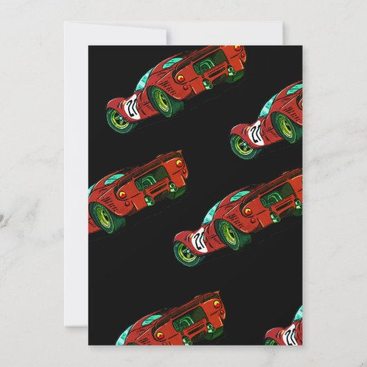 Baby shower automobile course Invitation (Dos)