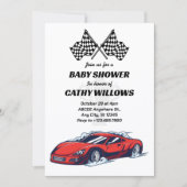 Baby shower automobile Invitation (Devant)
