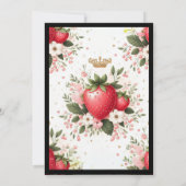 Baby shower aux fraises | Berry Sweet Invitation (Dos)