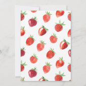 Baby shower aux fraises | Berry Sweet Invitation (Dos)