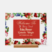 Baby shower aux fraises rouges | Blue Berry Sweet (Recto)