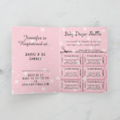 Baby shower avec Invitation au raffle de couches (Intérieur)