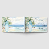 Baby shower baby aan boord van de surfplank gastenboek (Volledig)